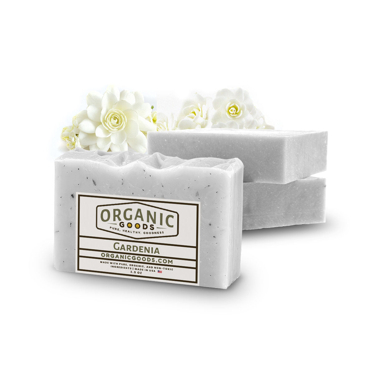 Gardenia Scented Organic Bar Soap – 4 oz