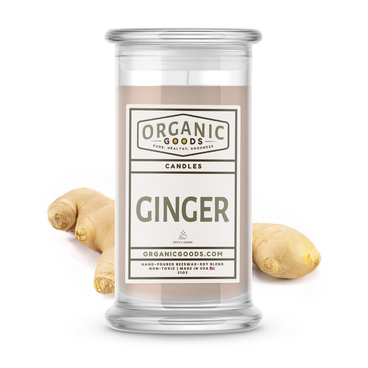 Ginger Essential Oil Organic Candles