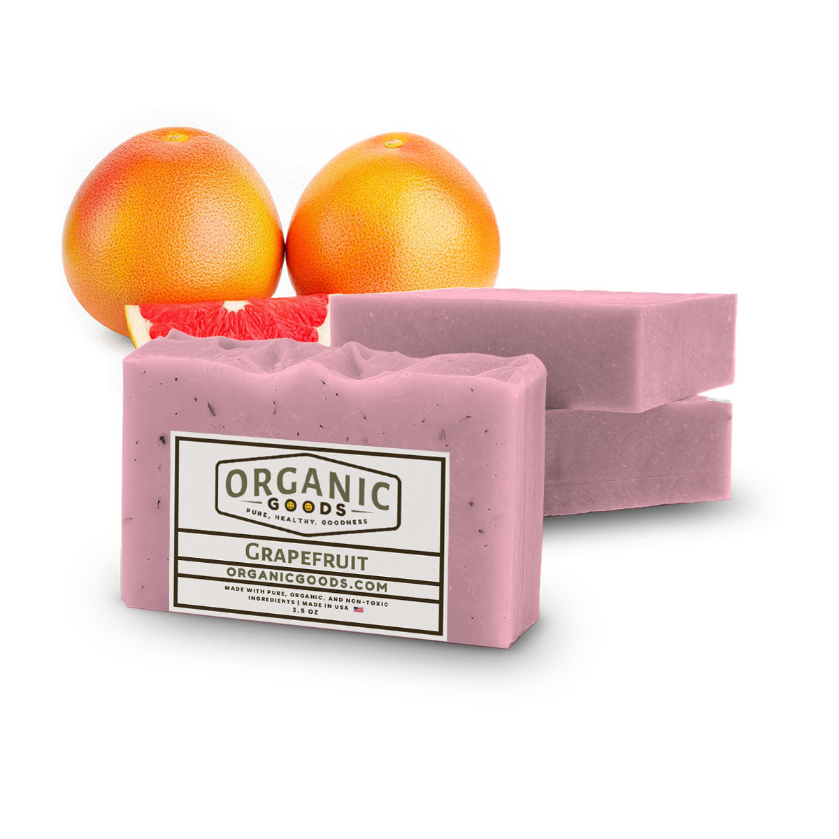 Grapefruit Scented Organic Bar Soap – 4 oz