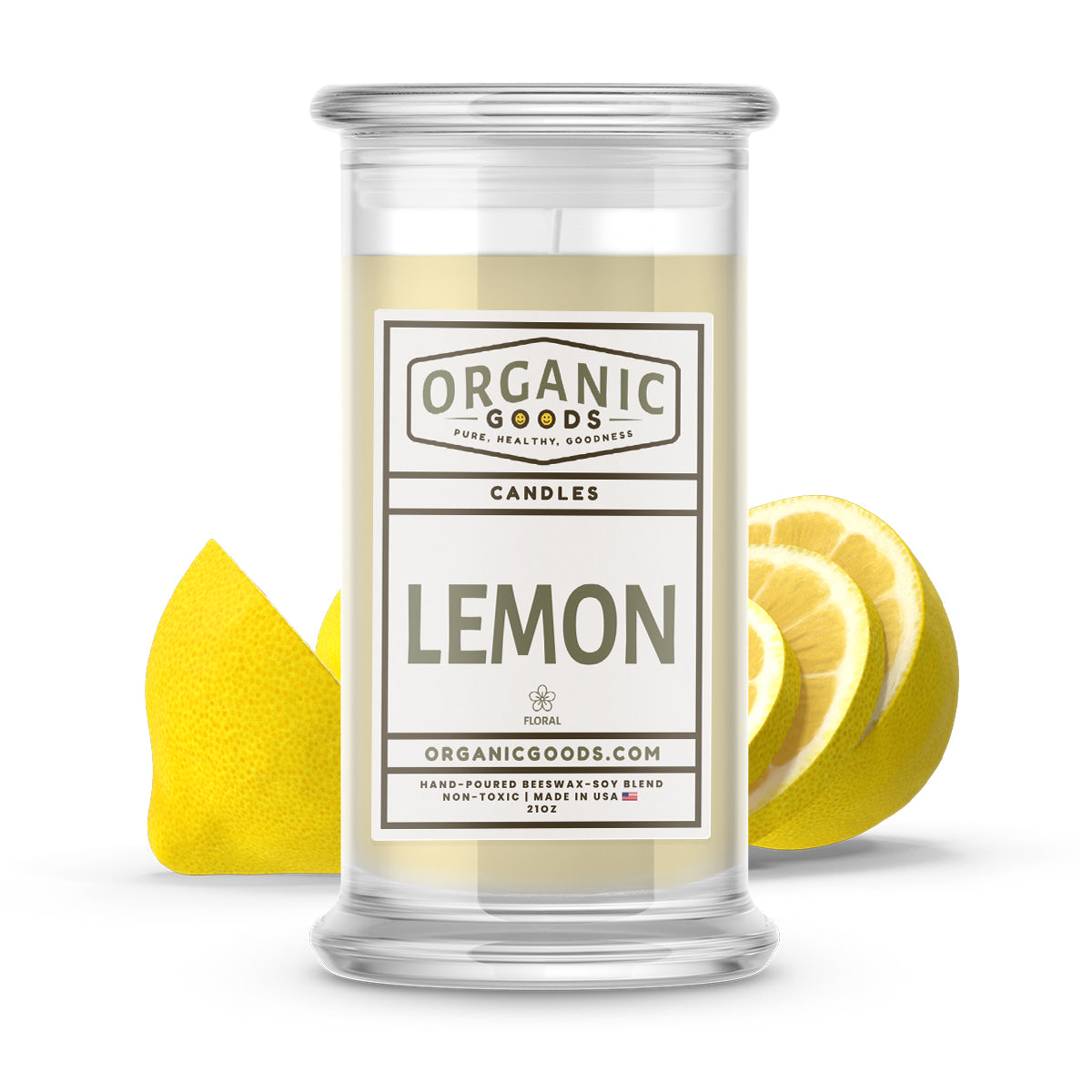 Lemon Essential Oil Organic Candles