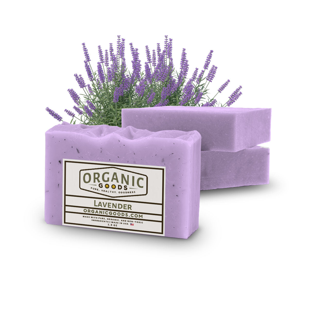 Lavender Scented Organic Bar Soap – 4 oz