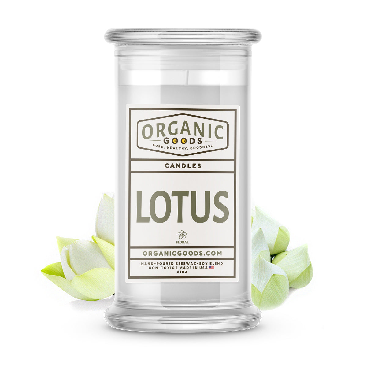 Lotus Essential Oil Organic Candles