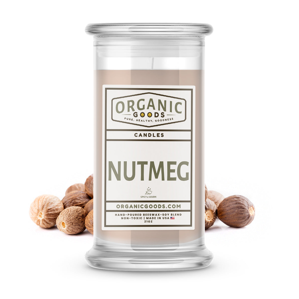 Nutmeg Essential Oil Organic Candles