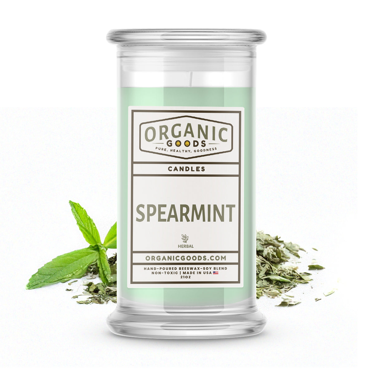 Spearmint Essential Oil Organic Candles