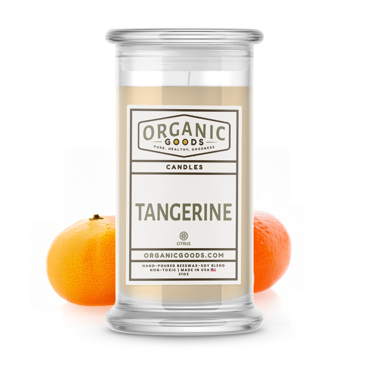 Tangerine Essential Oil Organic Candles