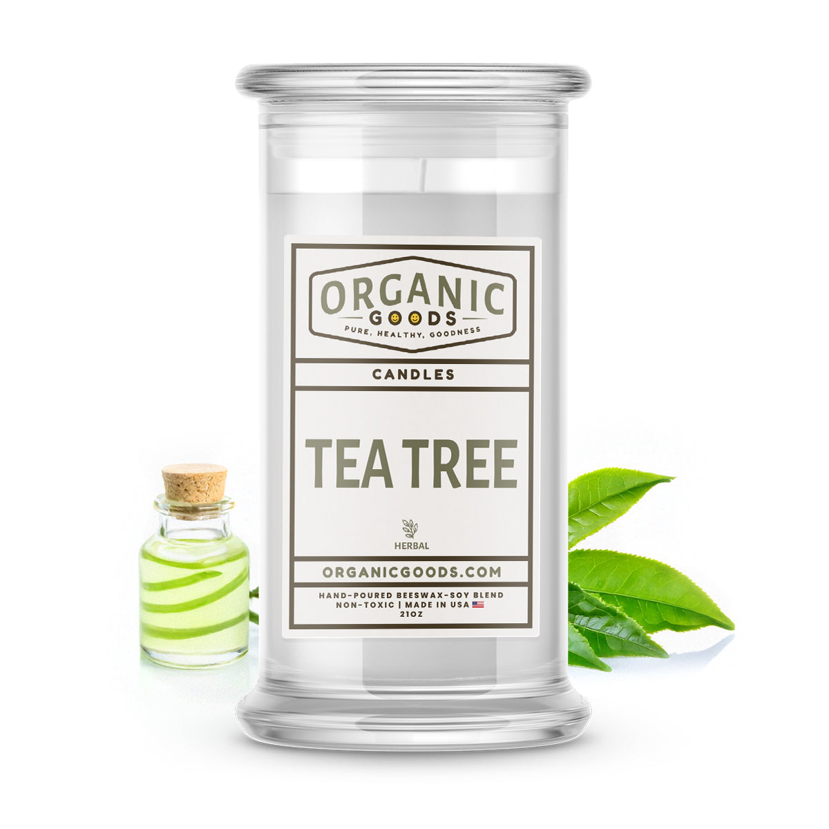 Tea Tree Essential Oil Organic Candles