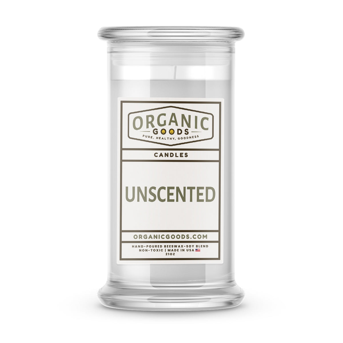 Unscented Essential Oil Organic Candles
