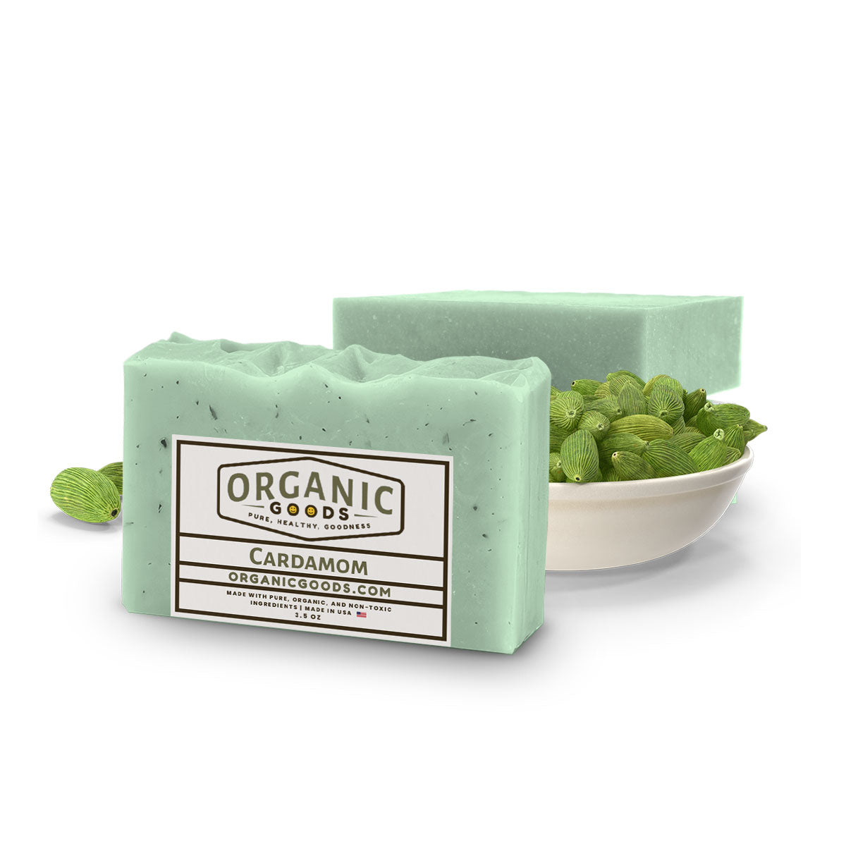 Cardamom Scented Organic Bar Soap โ 4 oz