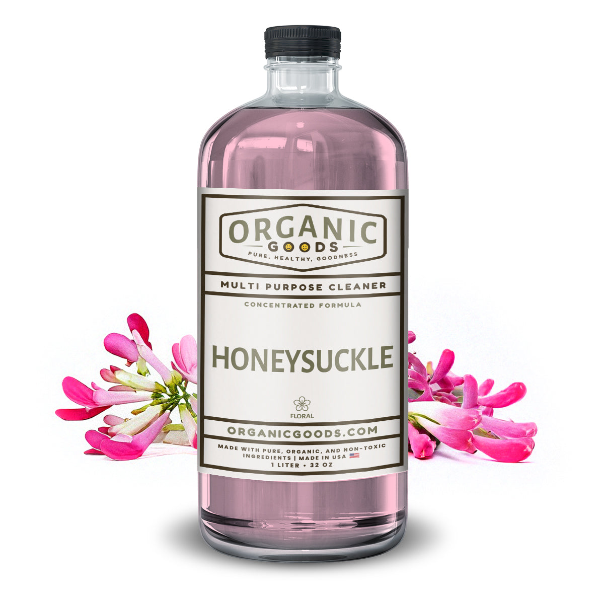 Organic Goods Concentrated Multi Purpose Cleaner - Honeysuckle Essential Oil Scent