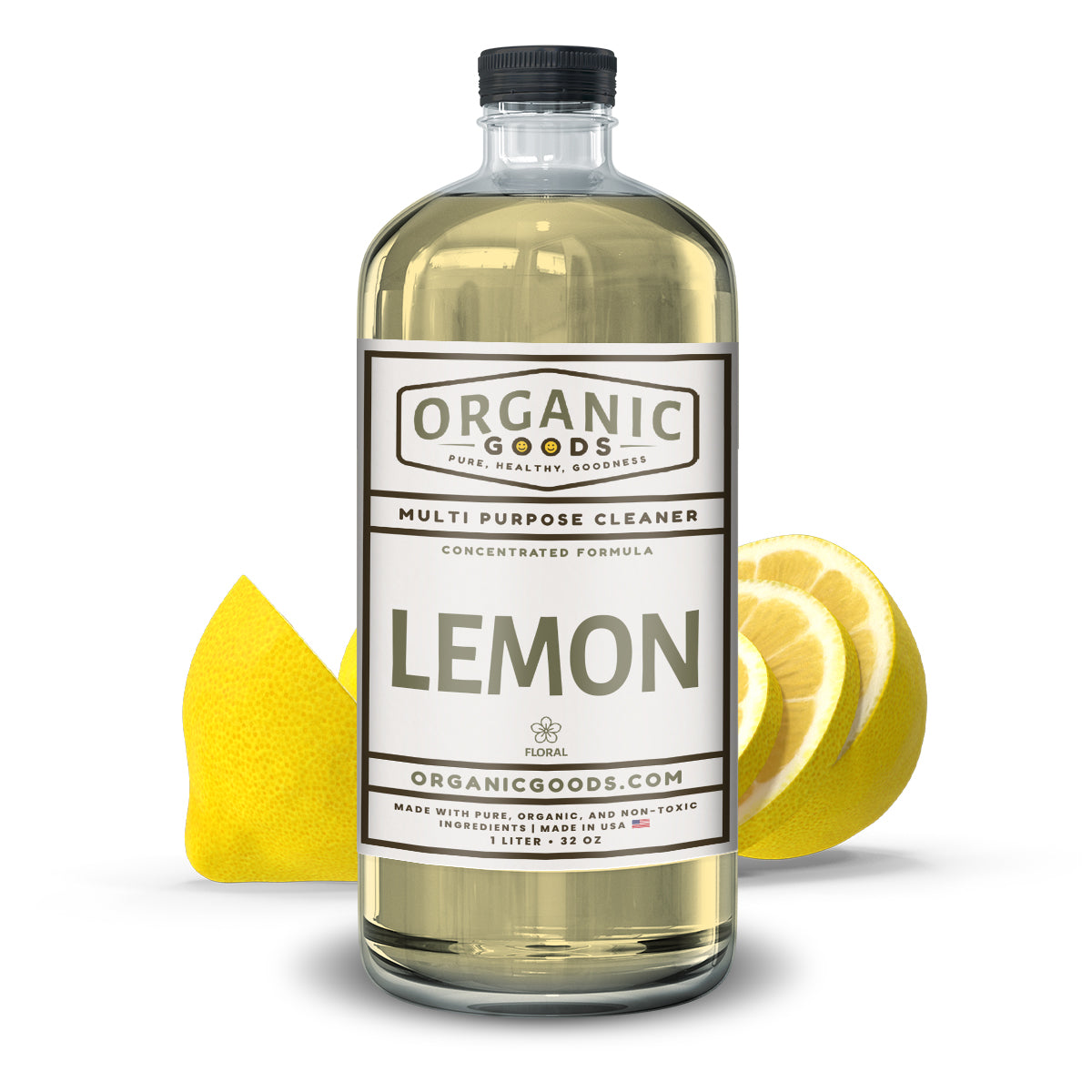 Organic Goods Concentrated Multi Purpose Cleaner - Lemon Essential Oil Scent