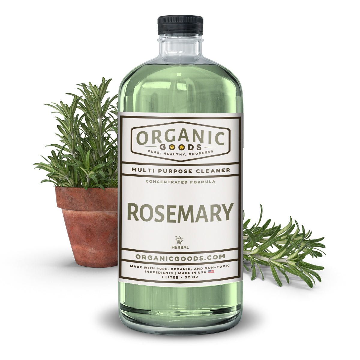 Organic Goods Concentrated Multi Purpose Cleaner - Rosemary Essential Oil Scent