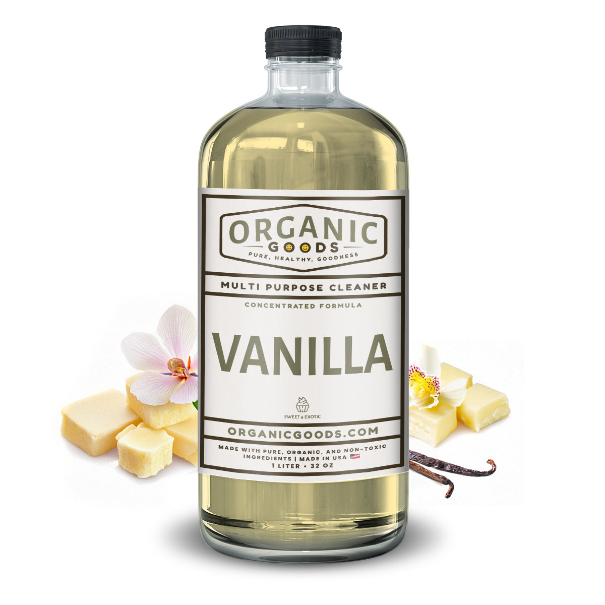 Organic Goods Concentrated Multi Purpose Cleaner - Vanilla Essential Oil Scent