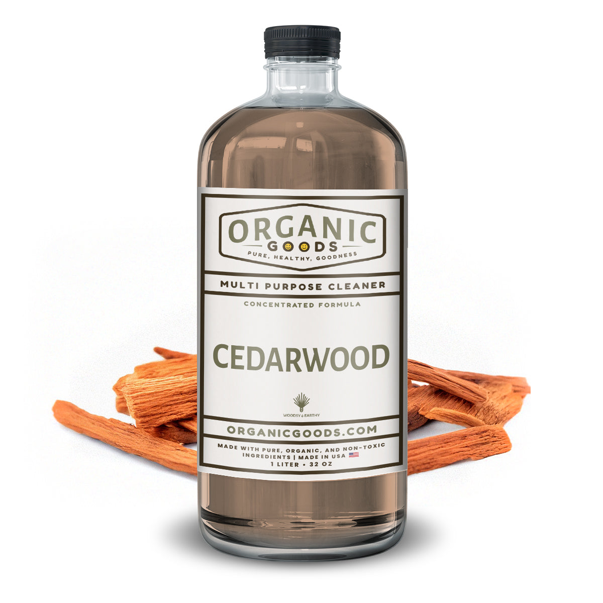 Organic Goods Concentrated Multi Purpose Cleaner - Cedarwood Essential Oil Scent