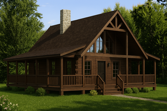 The Salem Log Home Plan - Log Home Kit