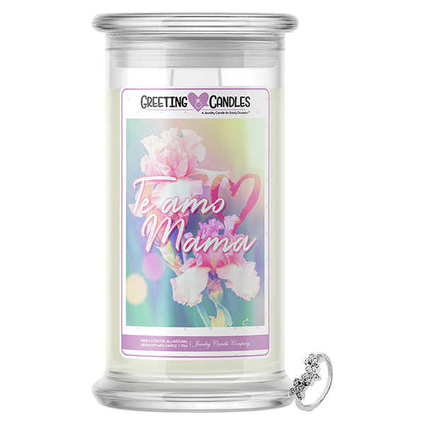 Te Amo Mama Jewelry Greeting Candle