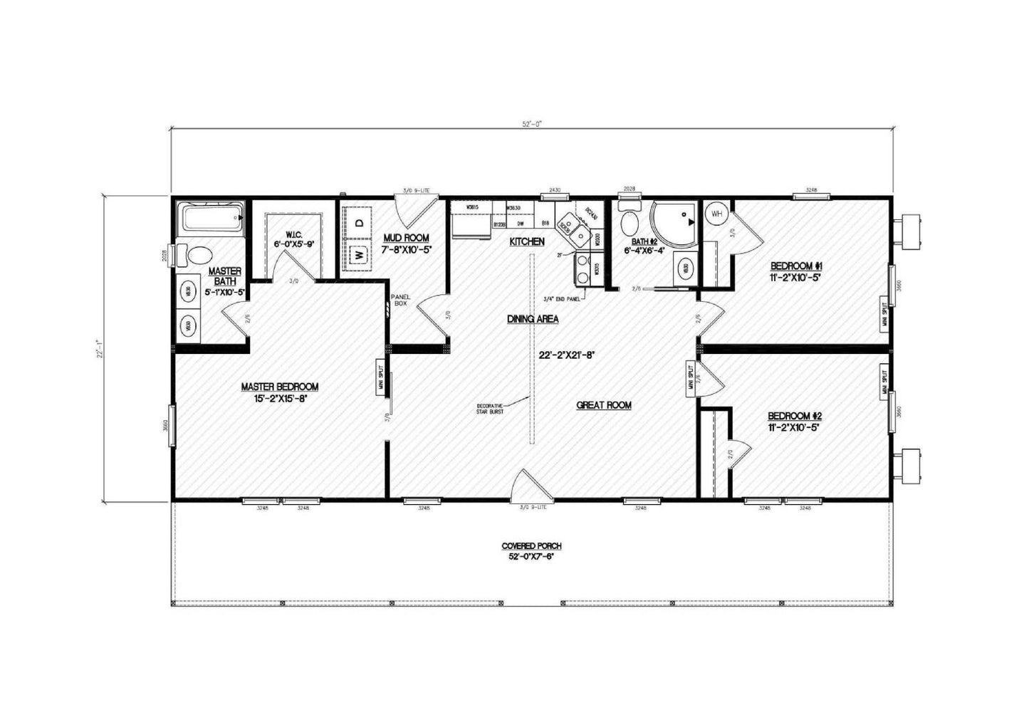 3 bed 2 bath Best Seller! The Country Rancher
